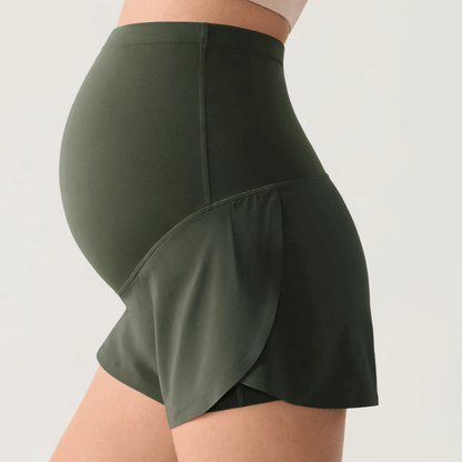 HelloMama™ Maternity Dolphin Shorts with Inner Pockets