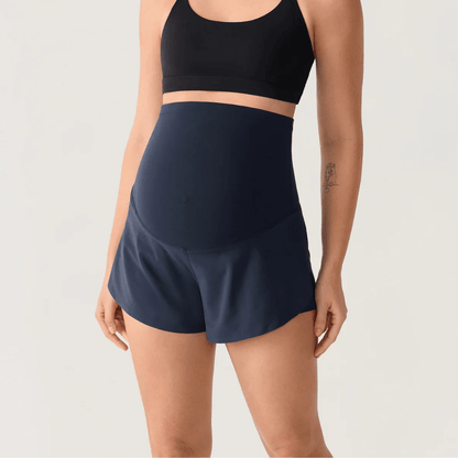 HelloMama™ Maternity Dolphin Shorts with Inner Pockets