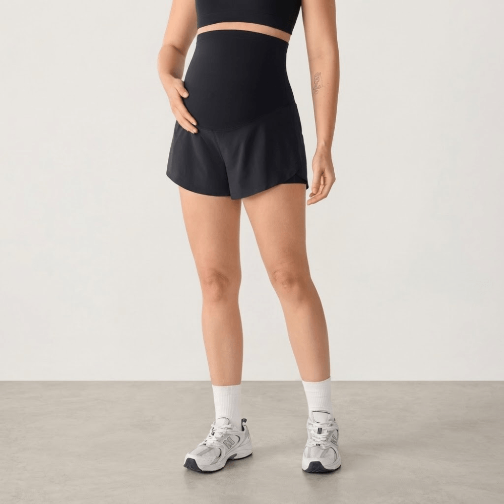 HelloMama™ Maternity Dolphin Shorts with Inner Pockets