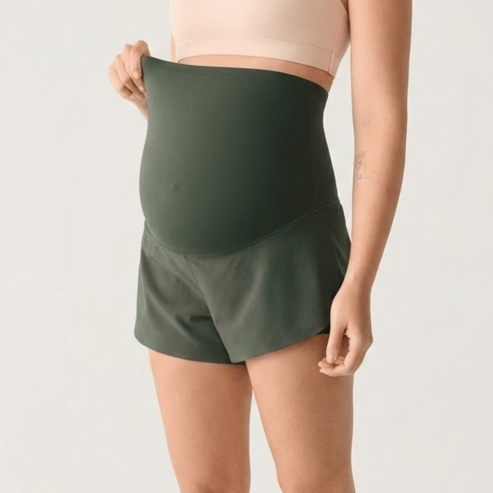 HelloMama™ Maternity Dolphin Shorts with Inner Pockets