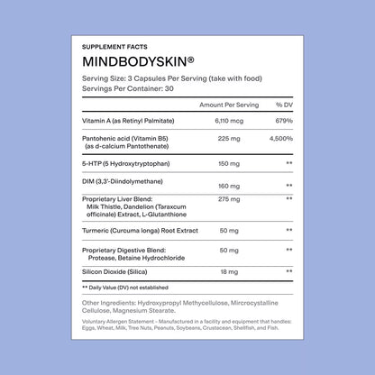 MINDBODYSKIN® Hormonal Acne Supplement