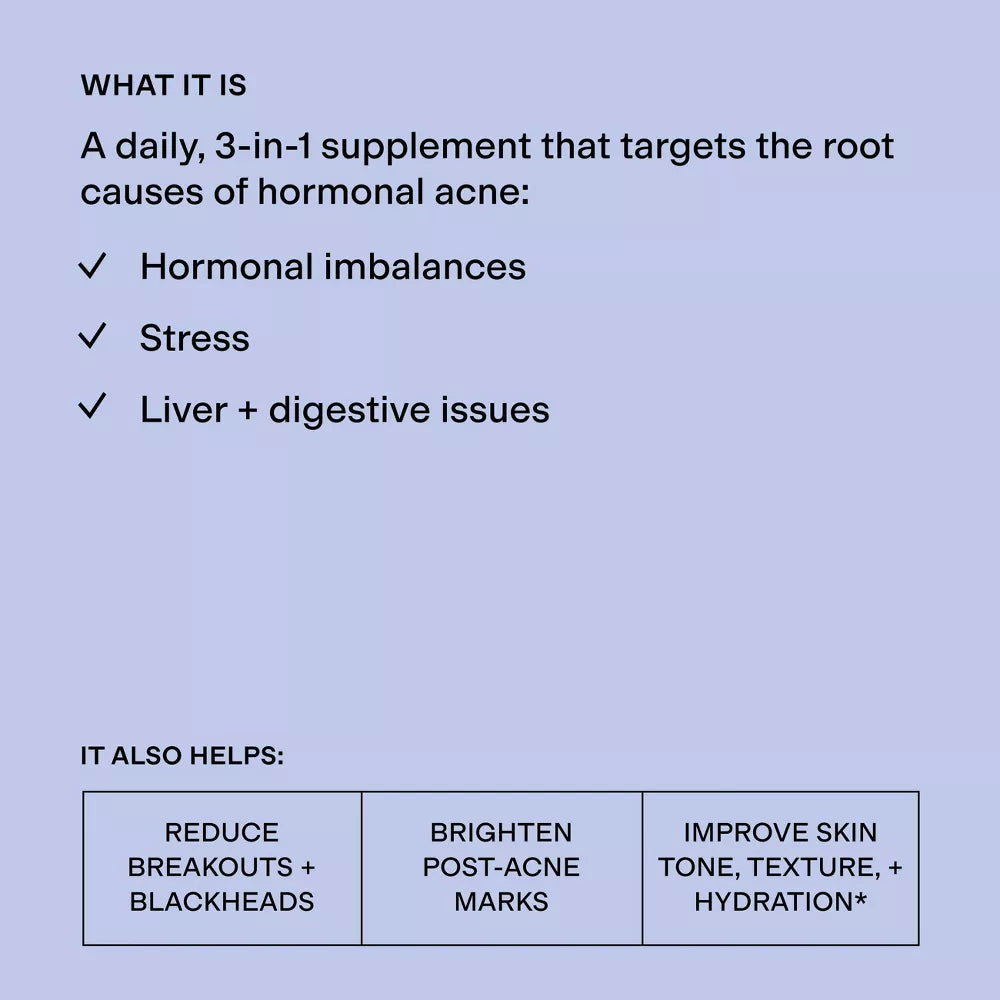 MINDBODYSKIN® Hormonal Acne Supplement