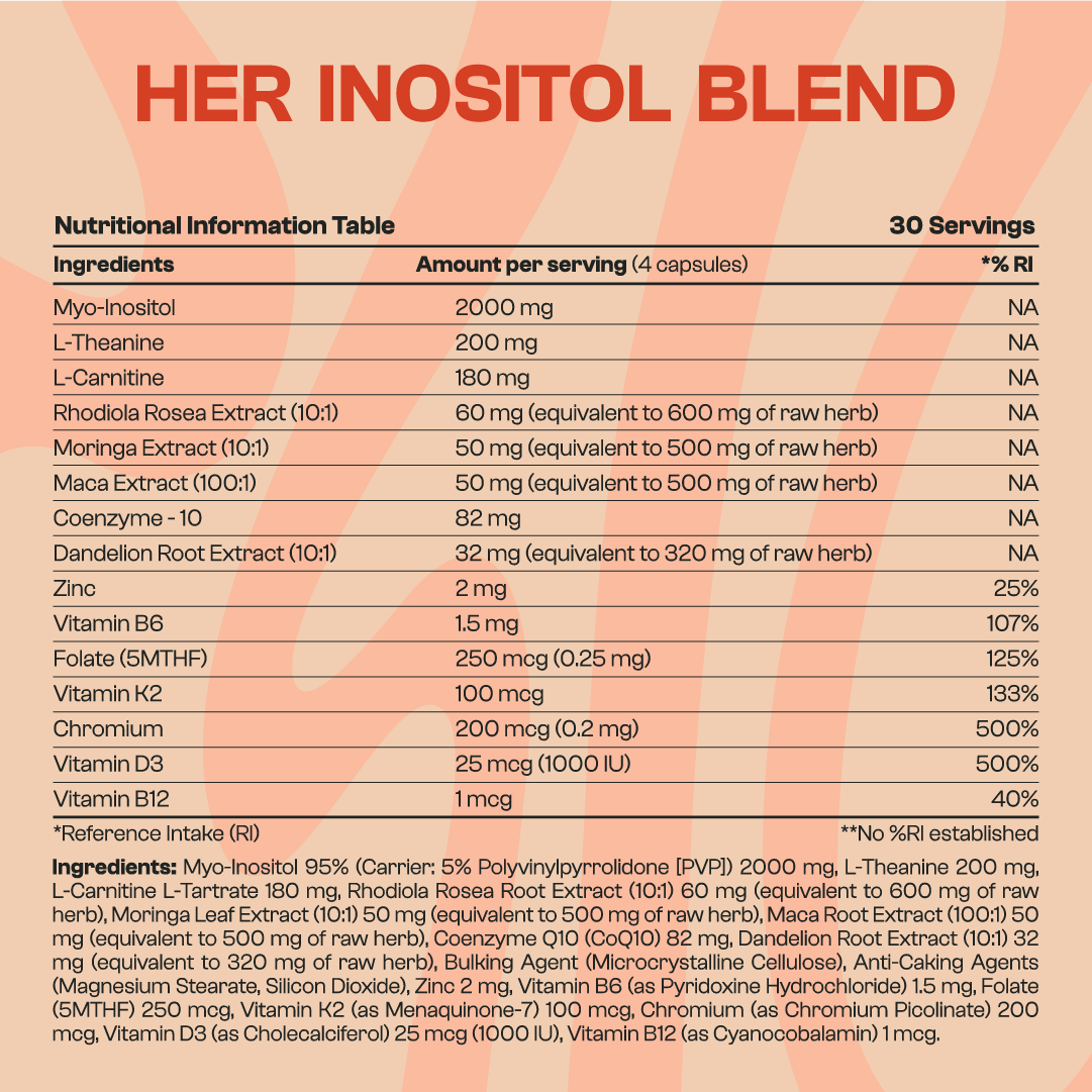 Womanty Her Inositol Balance | PCOS Support, Hormone Harmony & Steady Energy